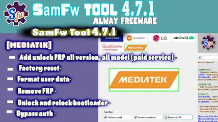 SamFw Tool 4.7.1 – Remove Samsung FRP