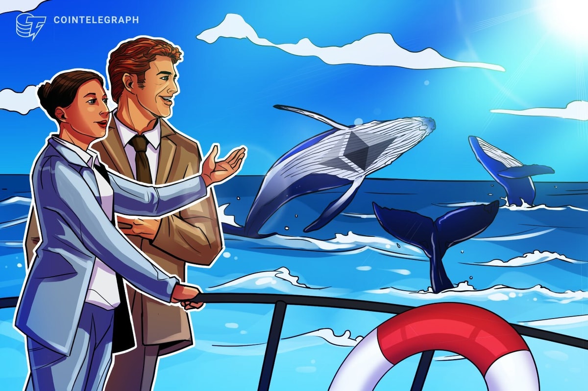 104 whale wallets now hold 57% of all Ether in bullish sign: Santiment